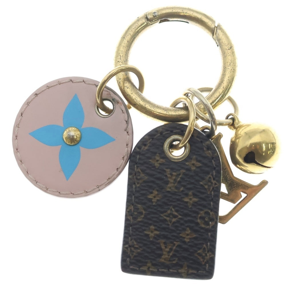 LOUIS VUITTON(ルイヴィトン) ビジューサック フェティッシュ キーホルダー キーリング ゴールド/ブラウン/ピンク レディース