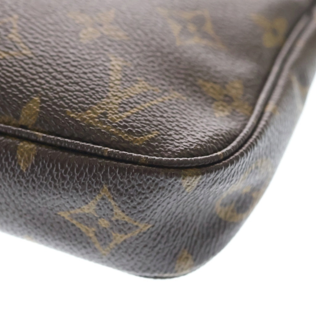 LOUIS VUITTON(ルイヴィトン) モノグラム ポシェットアクセソワール ハンドバッグ ミニバッグ ポーチ ブラウン PVCレザー M51980 ゴールド金具 レディース