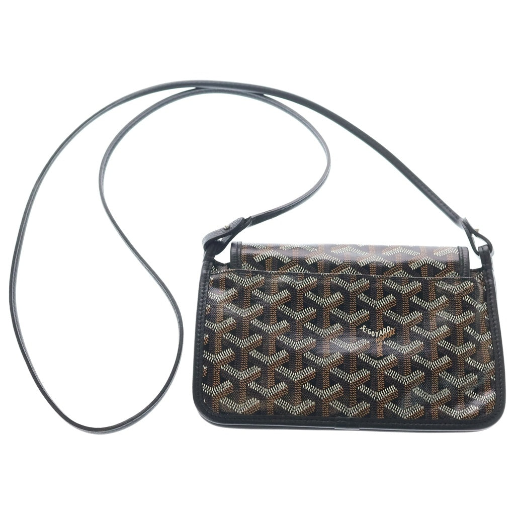 GOYARD(ゴヤール) プリュメ ポーチウォレット ショルダーバッグ ブラック シルバー金具 レディース