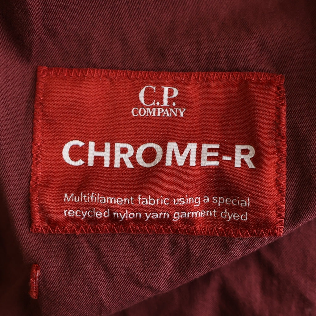 C.P. Company(シーピーカンパニー) Goggle Jacket ゴーグル フーデッド シェル ナイロン ジップアップ ジャケット ボルドー
