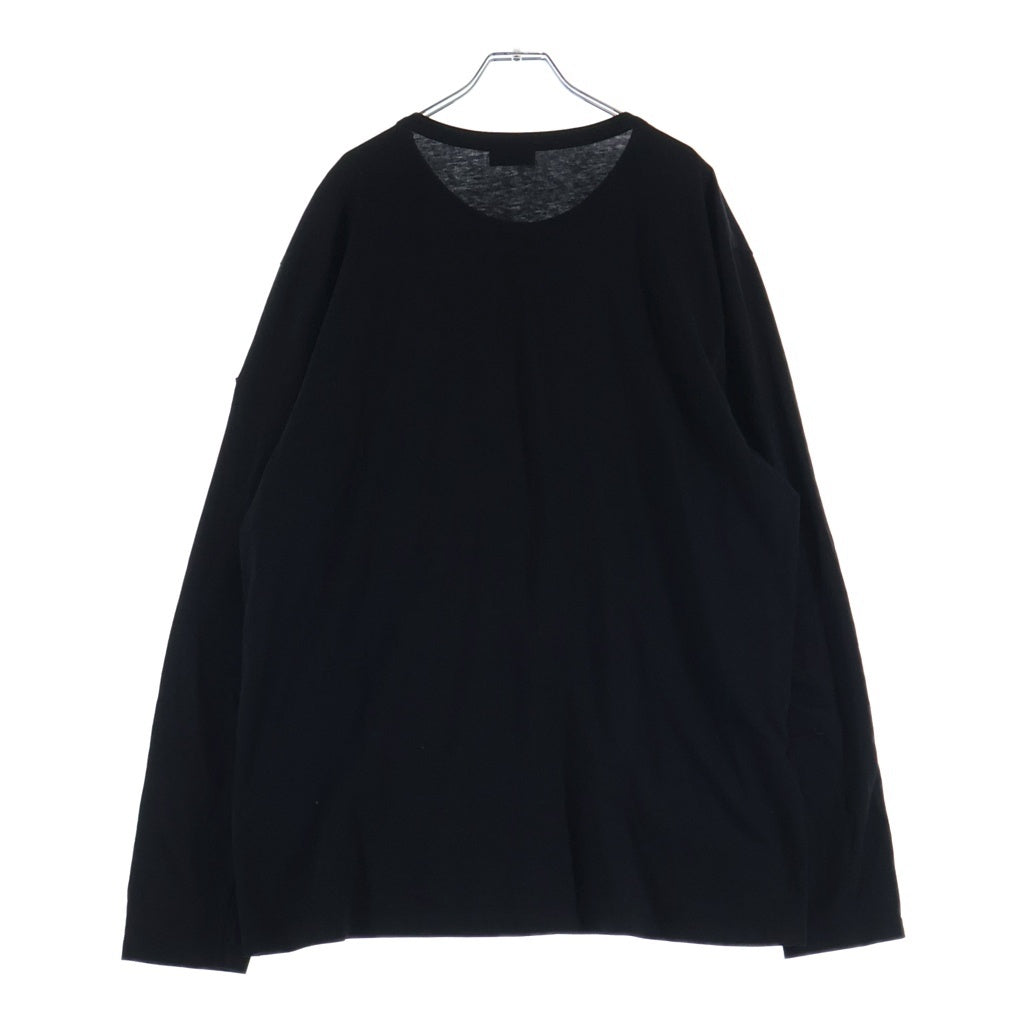 MONCLER(モンクレール) 20AW ロゴプリント ロングスリーブ 長袖Tシャツ カットソー ブラック F20918D70710 8390T
