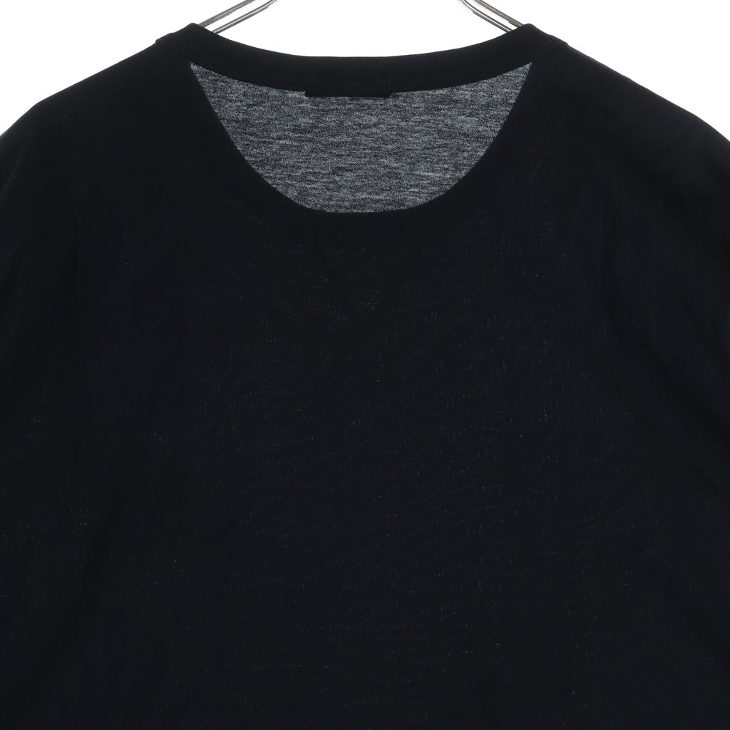 MONCLER(モンクレール) 19SS ダブルワッペンロゴ クルーネック 半袖Tシャツ カットソー ブラック D20918032500 8390Y