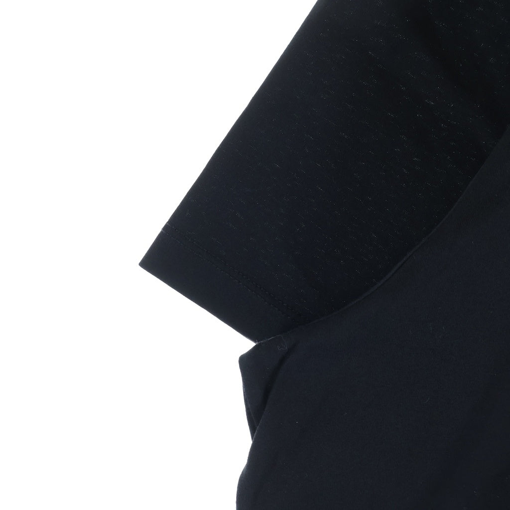 MONCLER(モンクレール) 19SS ダブルワッペンロゴ クルーネック 半袖Tシャツ カットソー ブラック D20918032500 8390Y