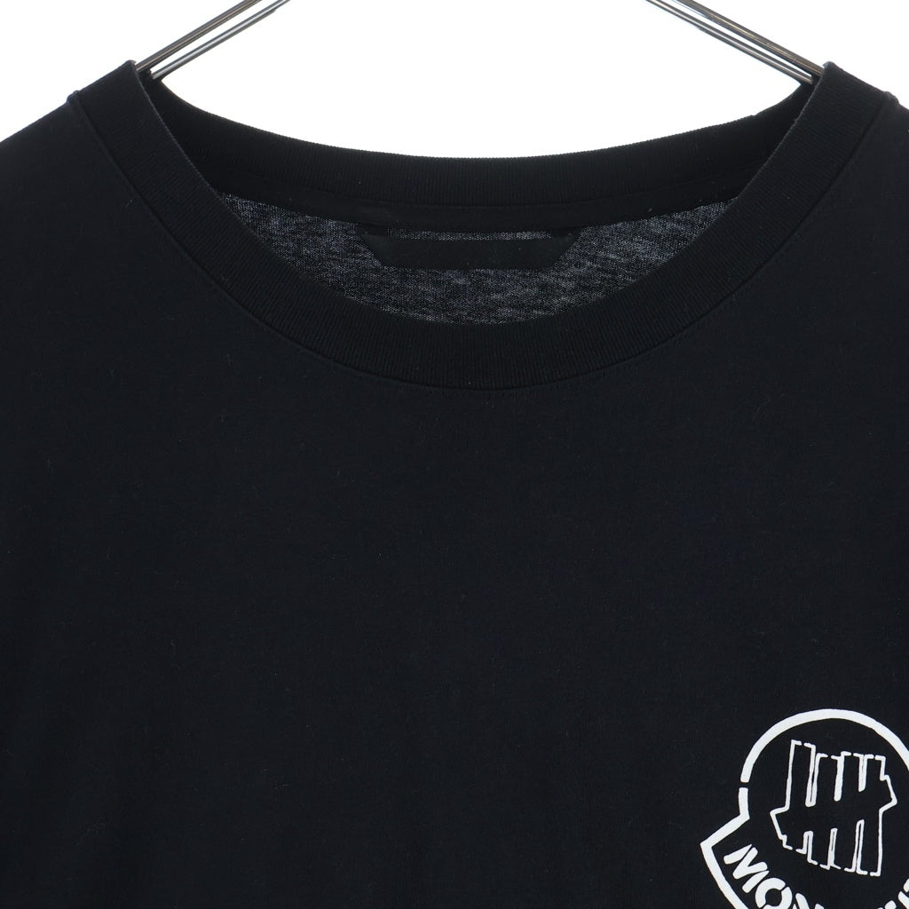 MONCLER(モンクレール) ×UNDEFEATED アンディフィーテッド ロゴプリント ロングスリーブ 長袖Tシャツ カットソー ブラック F20928D70510 V8189