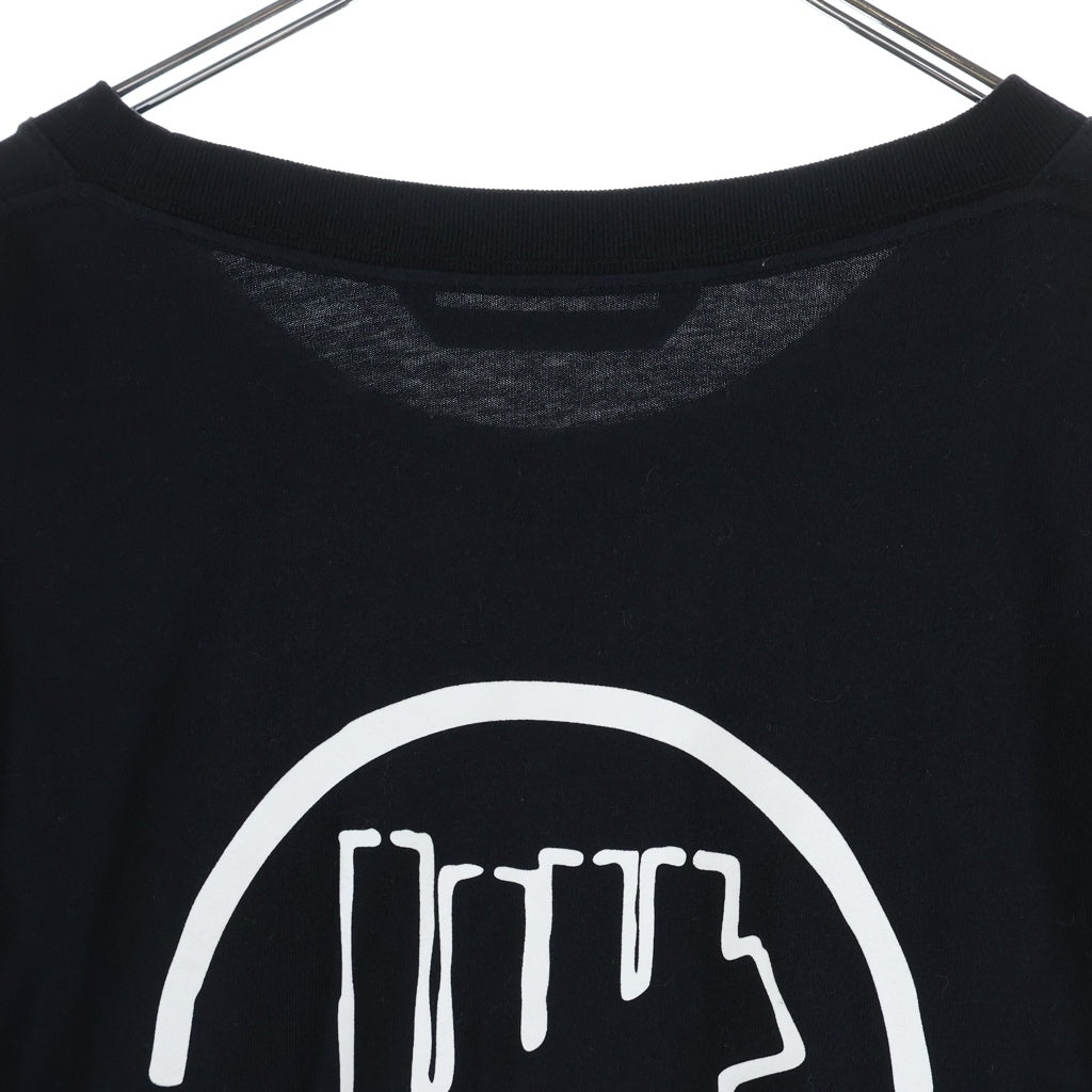 MONCLER(モンクレール) ×UNDEFEATED アンディフィーテッド ロゴプリント ロングスリーブ 長袖Tシャツ カットソー ブラック F20928D70510 V8189