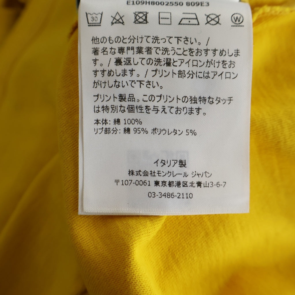 MONCLER(モンクレール) 19SS クレイグ グリーン グラフィック ロゴプリント 半袖Tシャツ カットソー イエロー E109H8002550 809E3