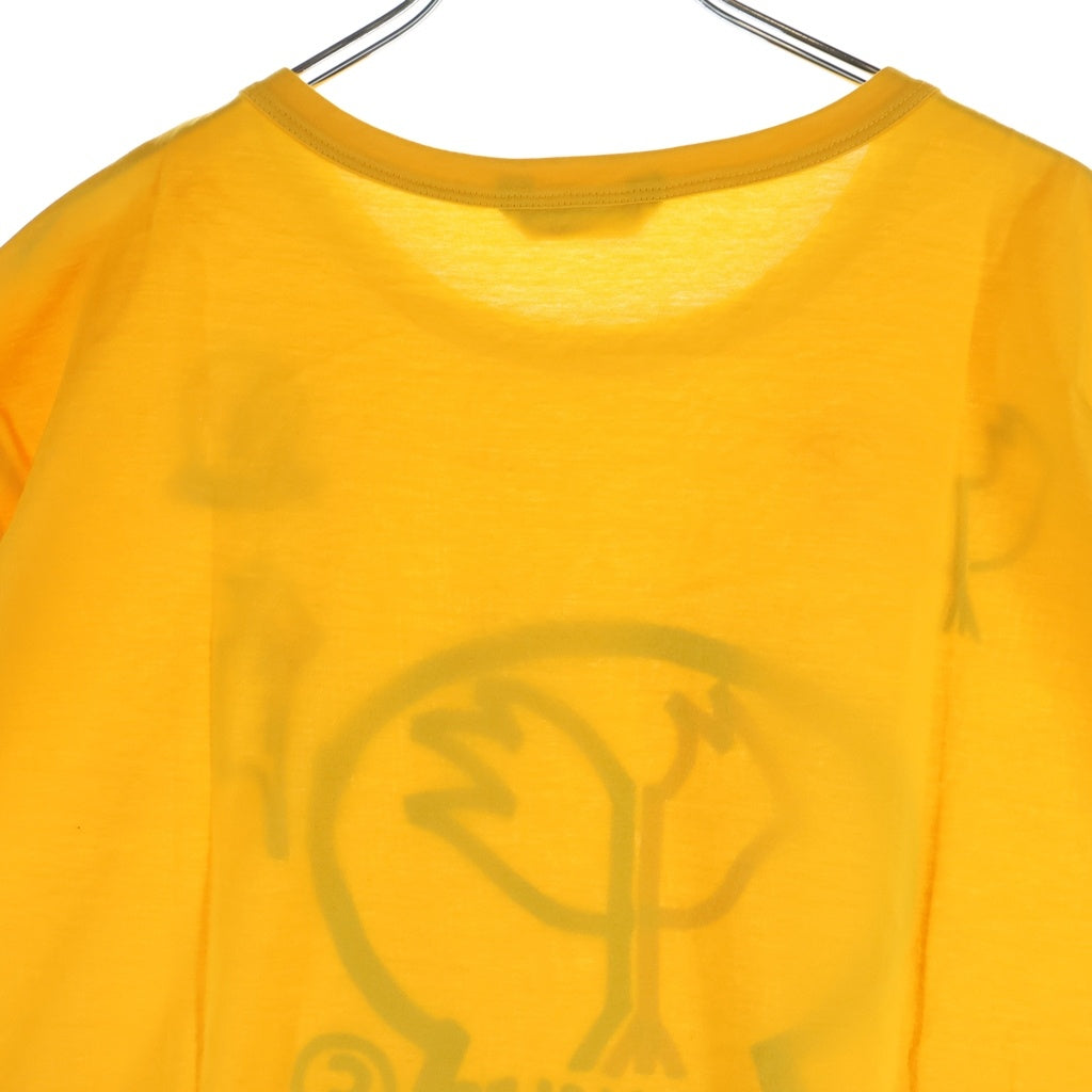 MONCLER(モンクレール) 18AW ロゴプリント クルーネック 半袖Tシャツ カットソー イエロー 20918037850 8390Y