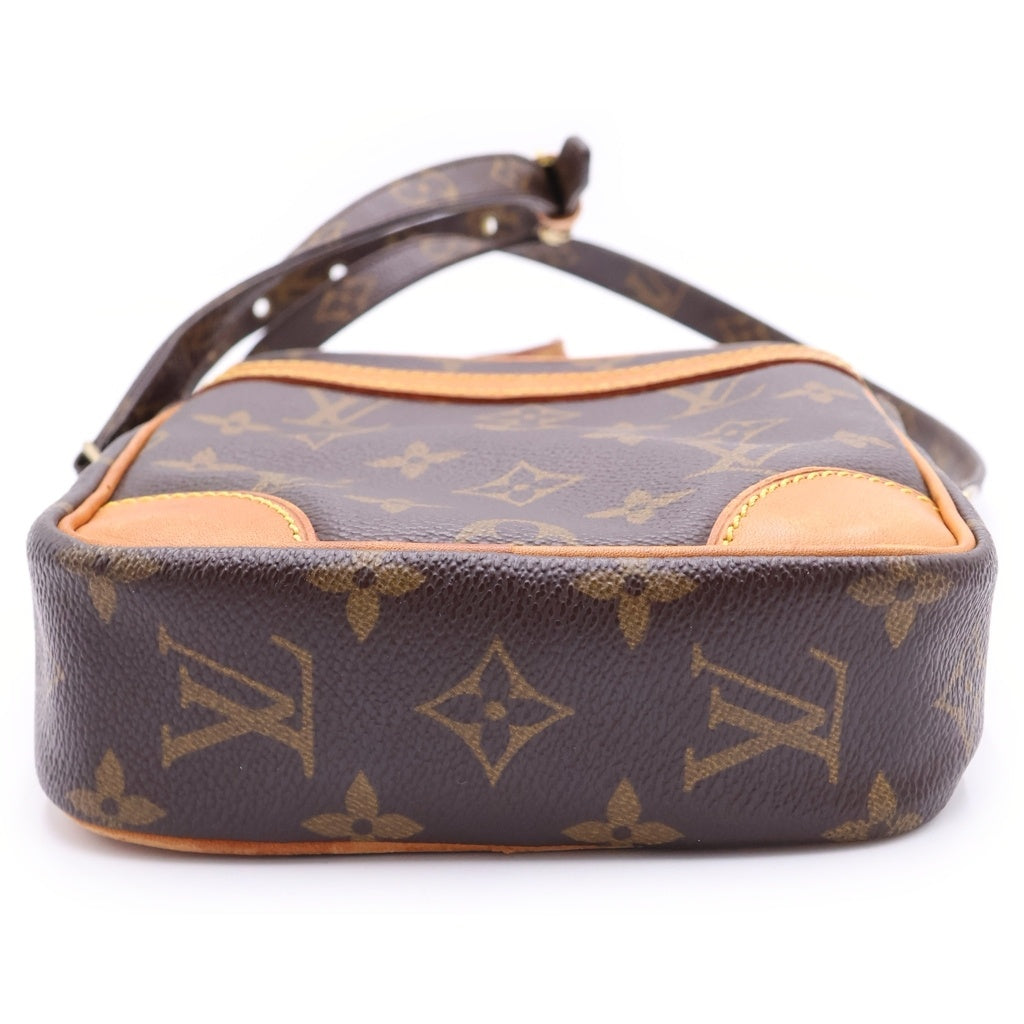 LOUIS VUITTON(ルイヴィトン) モノグラム ダヌーブ PVC レザー ショルダーバッグ ブラウン M45266