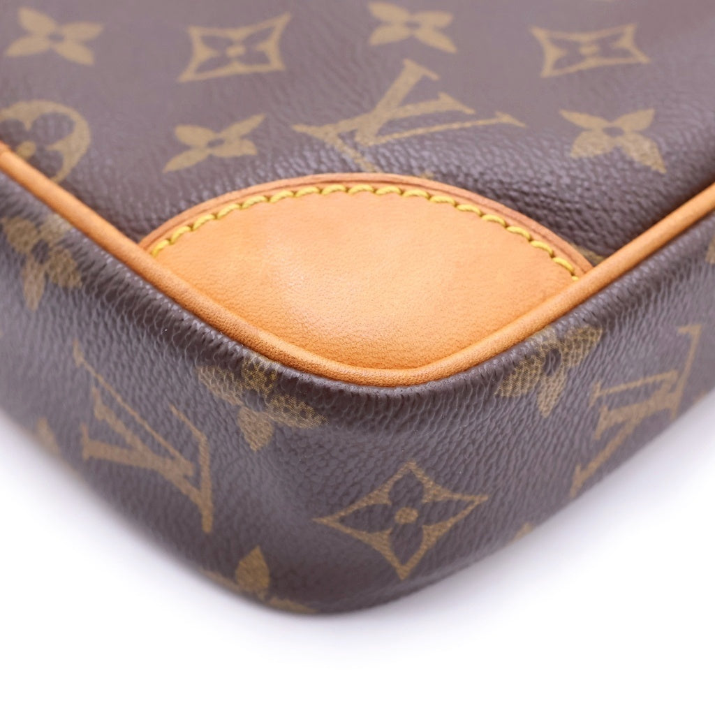 LOUIS VUITTON(ルイヴィトン) モノグラム ダヌーブ PVC レザー ショルダーバッグ ブラウン M45266