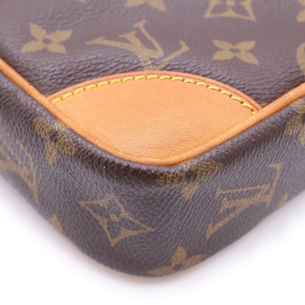 LOUIS VUITTON(ルイヴィトン) モノグラム ダヌーブ PVC レザー ショルダーバッグ ブラウン M45266