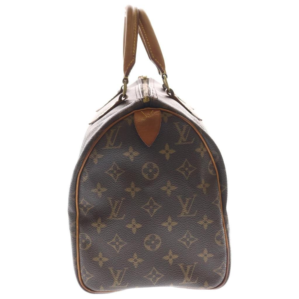 LOUIS VUITTON(ルイヴィトン) モノグラム スピーディ30 PVC レザー ハンドバッグ ブラウン M41526 レディース