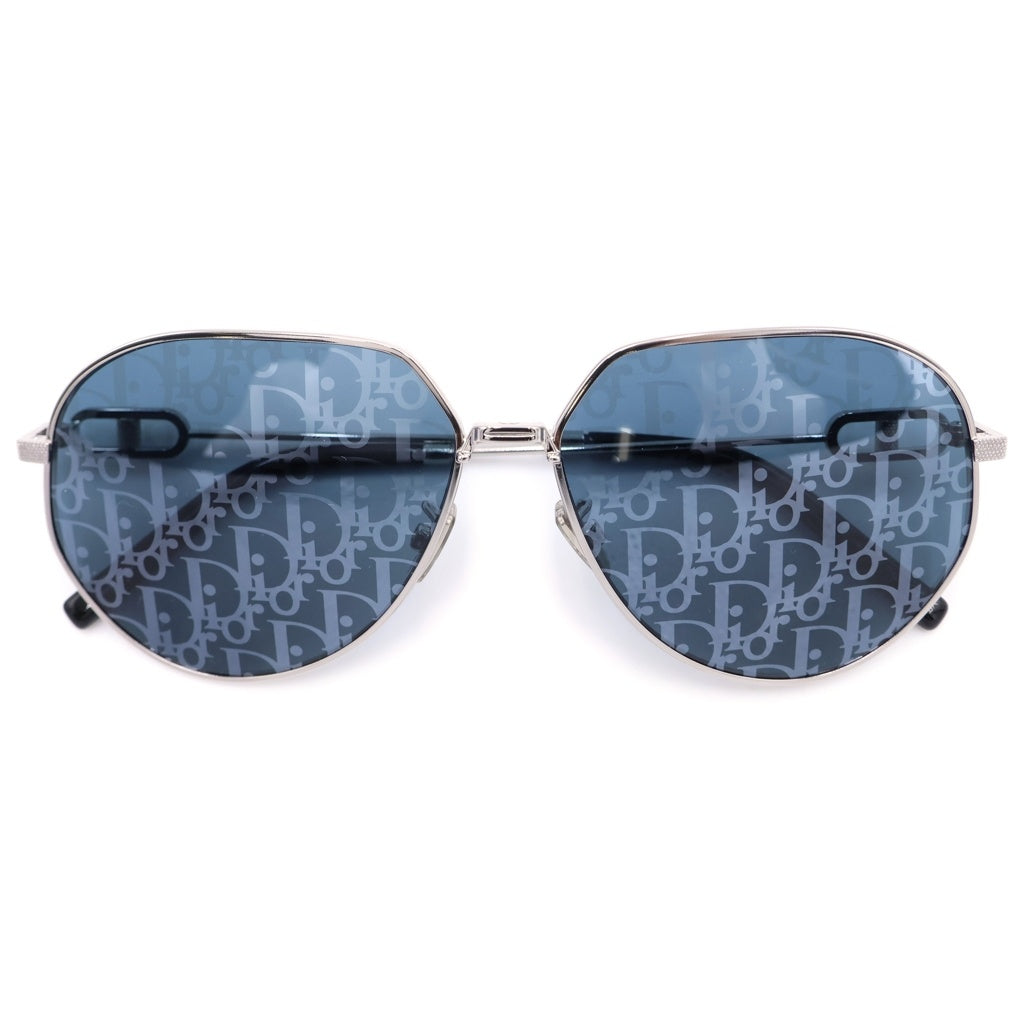 DIOR(ディオール) ロゴレンズ アイウェア ティアドロップサングラス メガネ CDLKA1UXT_F0B8 ブルー/シルバー
