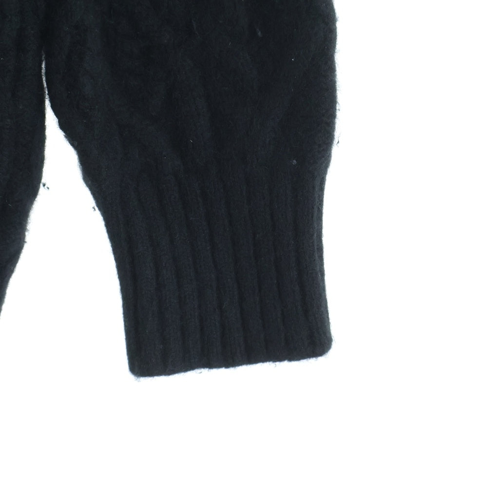 DIOR(ディオール) 21AW CDロゴ シグネチャー カシミヤ クルーネック プルオーバー アラン ニット セーター ブラック 213M656AT183