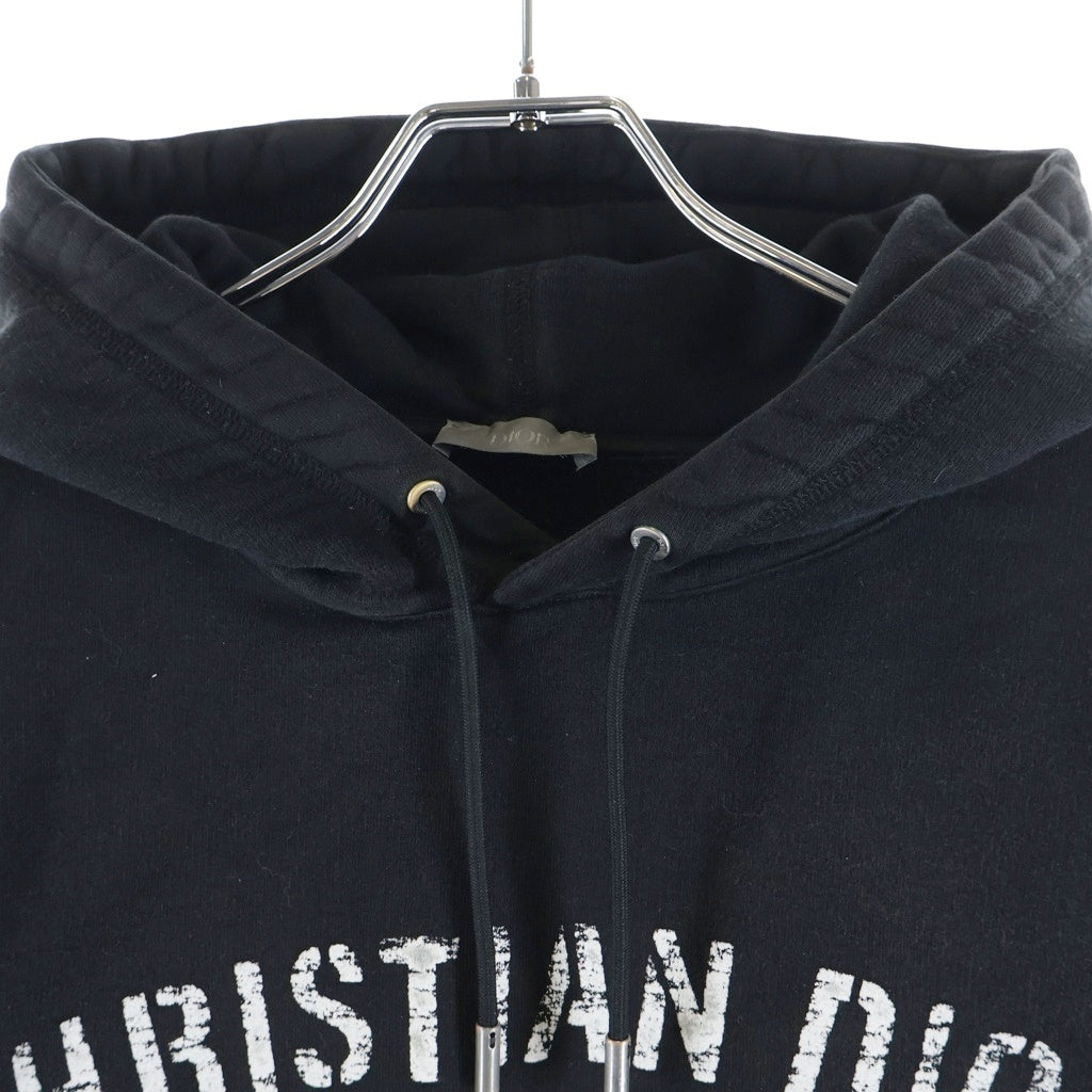 DIOR(ディオール) 20AW ATELIER アトリエ ロゴプリント プルオーバー スウェット パーカー フーディー ブラック 043J64600531