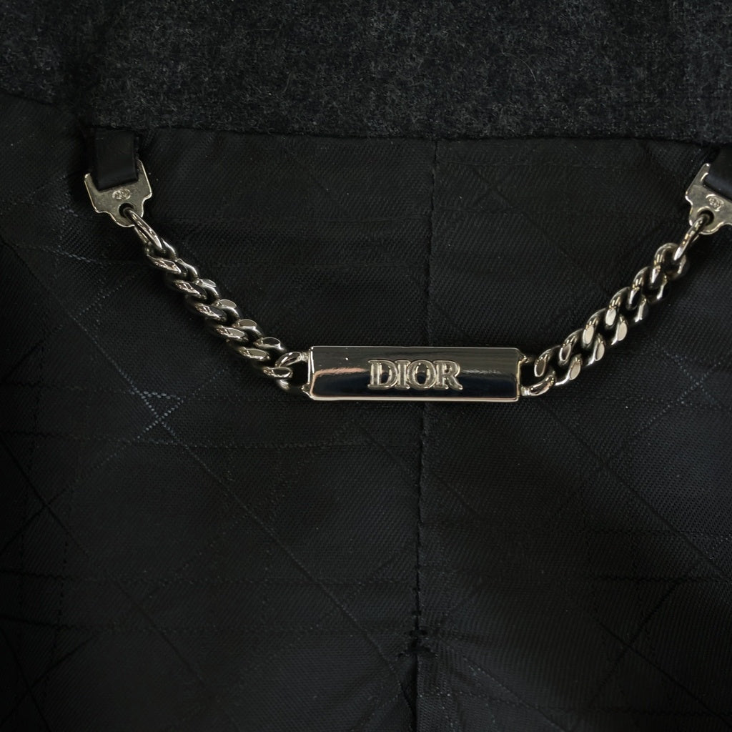 DIOR(ディオール) ウール 2B テーラードジャケット グレー 413C233A6063