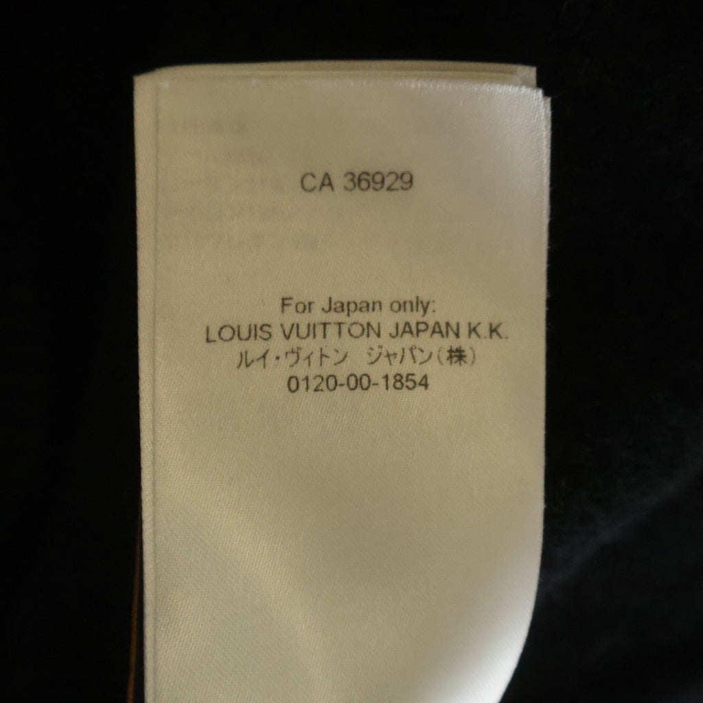 LOUIS VUITTON(ルイヴィトン) 25SS モノグラム グラフィック ジャガード ウール フリース プルオーバー パーカー フーディー ブラック RM251M SDL HSN83W