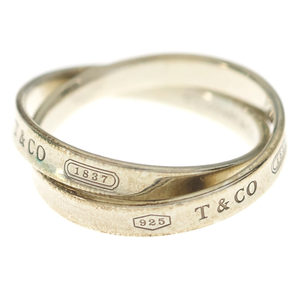 TIFFANY & Co.(ティファニー) 1837 インターロッキング ダブルサークル Ag925 リング 指輪 シルバー レディース