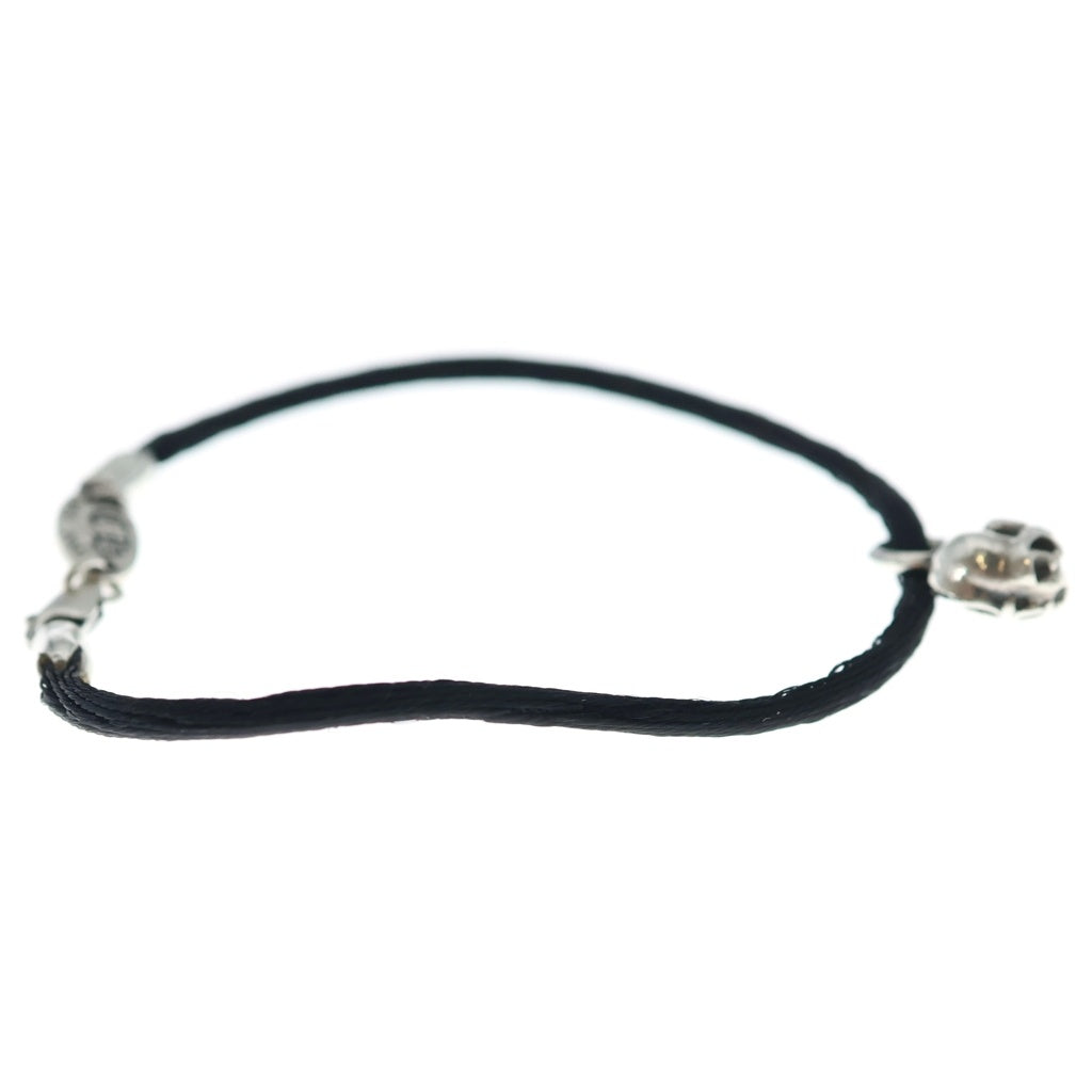 CHROME HEARTS(クロムハーツ) KZ BRACELET STAR KZ ケーゼット ハートスタック シルクブレスレット ブラック/シルバー