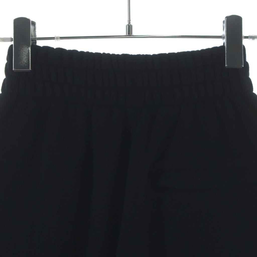 ALEXANDER WANG(アレキサンダーワン) ロゴ スウェットパンツ 裾リブ コットン ブラック