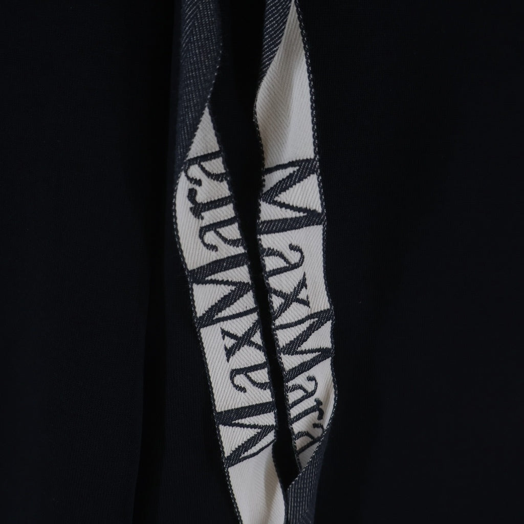 Max Mara(マックスマーラ) ロゴプリント ワイド スウェットパンツ ブラック 2619781051