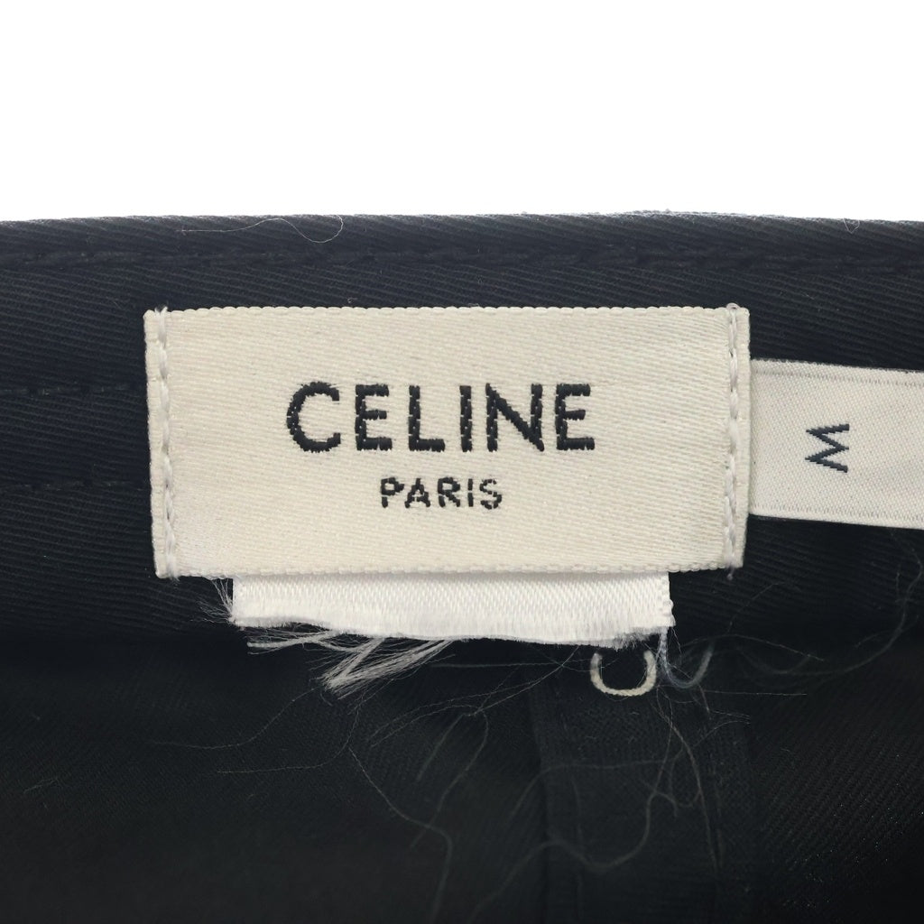 CELINE(セリーヌ) トリオンフ ロゴ ベースボールキャップ 帽子 ブラック