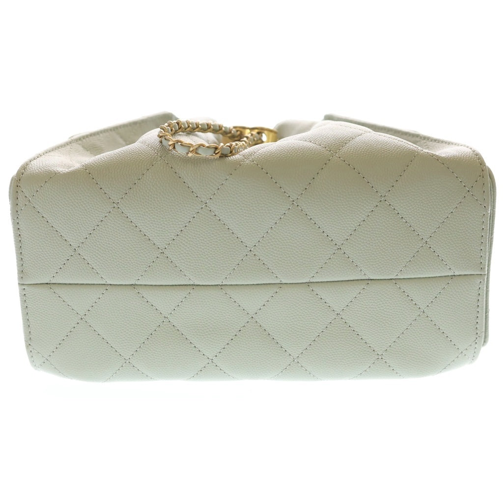 CHANEL(シャネル) シャネル25 ミニ ココマーク キャビアスキン ゴールド金具 チェーンショルダーバッグ AS5293 ライトグリーン グリーン系 レディース