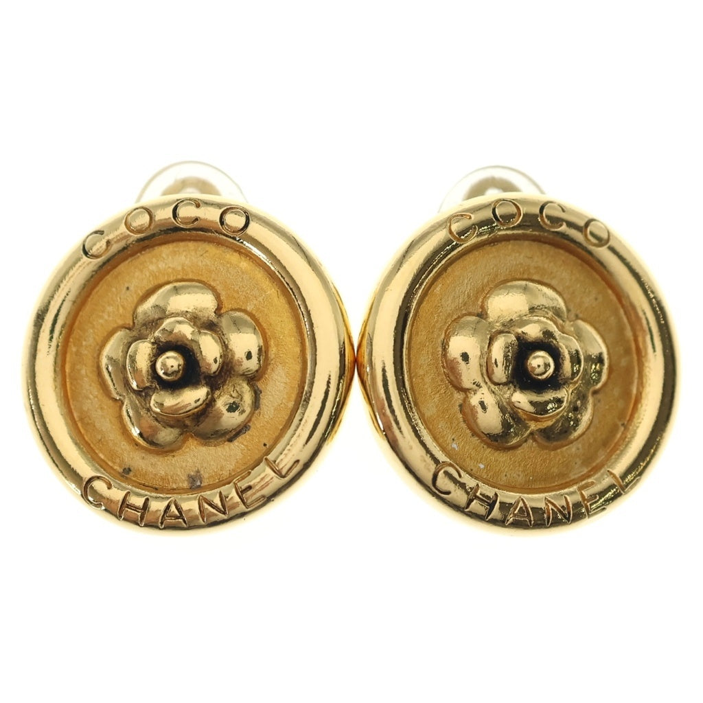 CHANEL(シャネル) カメリア イヤリング 97P ゴールド金具 レディース