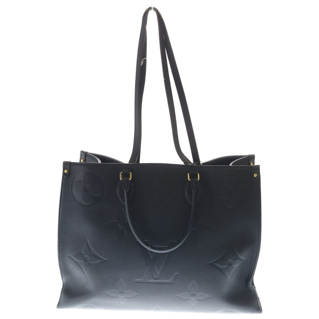 LOUIS VUITTON(ルイヴィトン) オンザゴーGM モノグラム アンプラントトートバッグ ブラック レザー ブラック M44925 RFID レディース