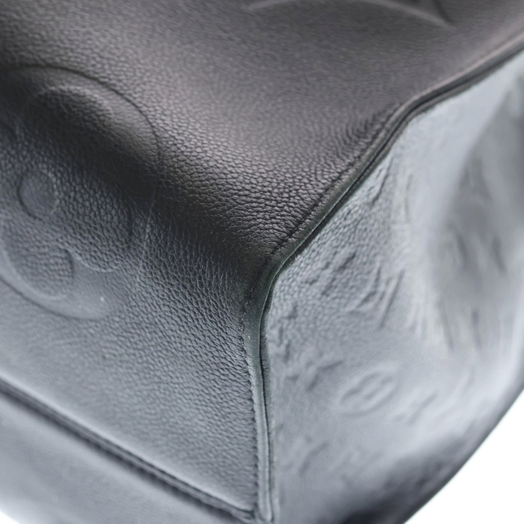 LOUIS VUITTON(ルイヴィトン) オンザゴーGM モノグラム アンプラントトートバッグ ブラック レザー ブラック M44925 RFID レディース
