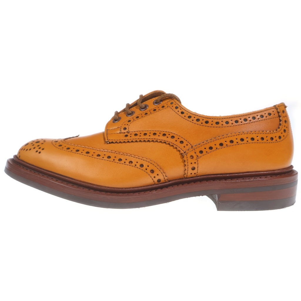 Tricker's(トリッカーズ) BOURTON バートン エイコーン メダリオン ウィングチップ レザー ドレスシューズ ライトブラウン 5633/38