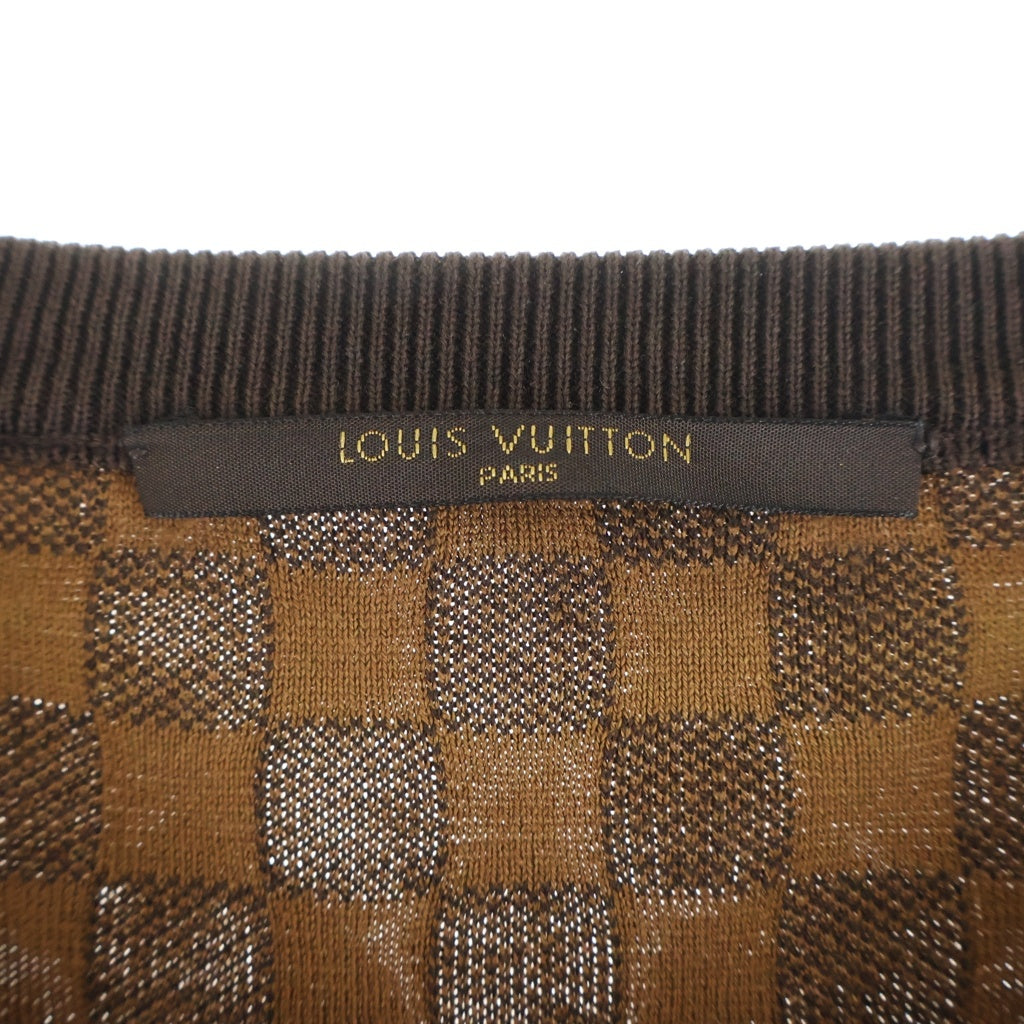 LOUIS VUITTON(ルイヴィトン) ダミエ ラウンドネック 長袖ニット