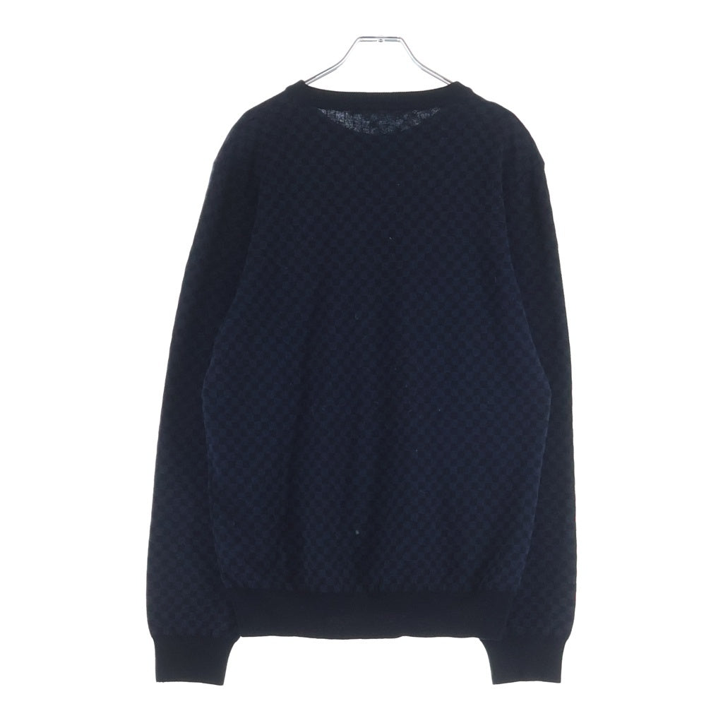 LOUIS VUITTON(ルイヴィトン) ダミエ ラウンドネック 長袖ニット