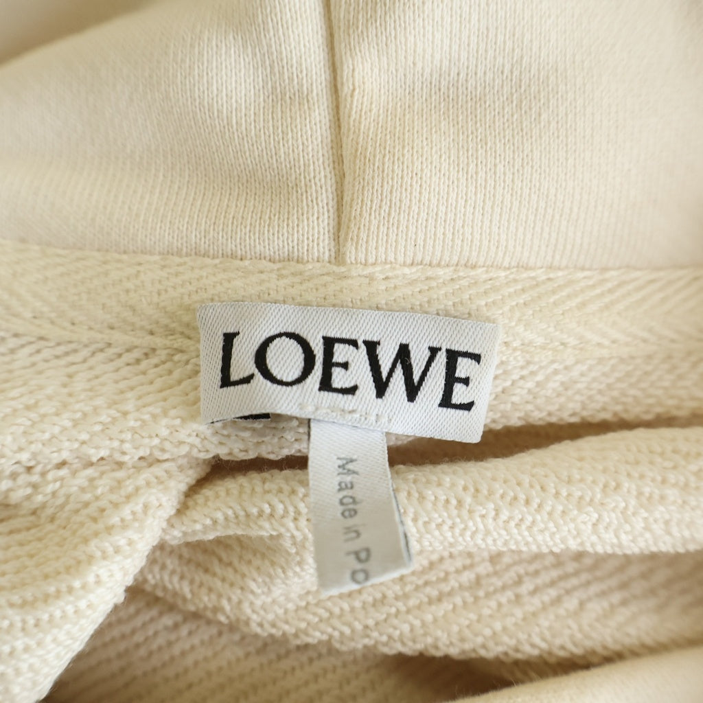 LOEWE(ロエベ) ANAGRAM PATCH POCKET HOODIE アナグラム パッチポケットフーディー プルオーバースウェットパーカー パーカー アイボリー H526Y25X31