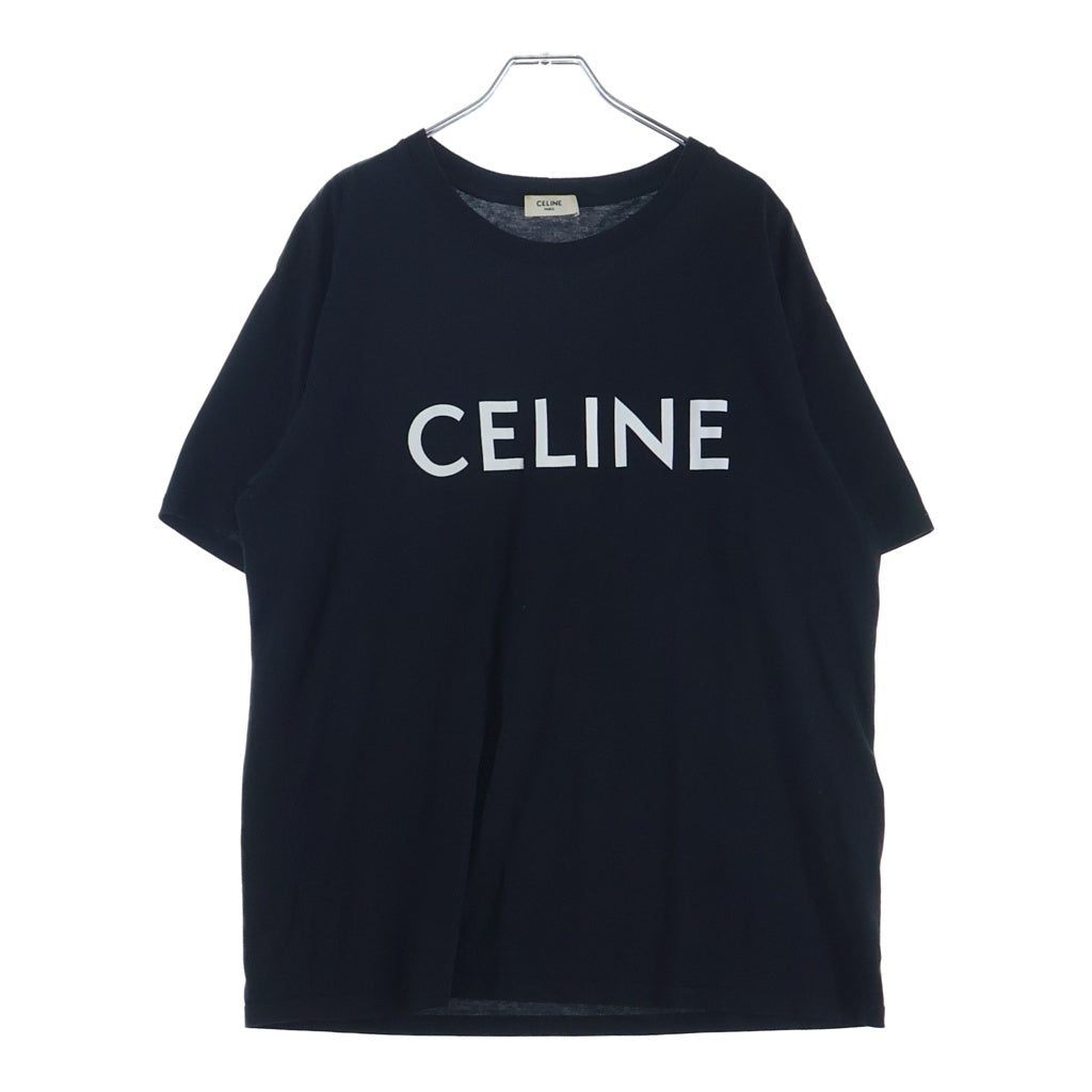CELINE(セリーヌ) フロントロゴプリント 半袖Tシャツ カットソー ブラック 2X764671Q