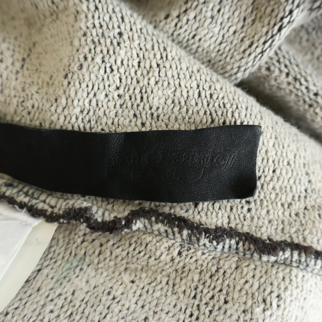 CHROME HEARTS(クロムハーツ) Y NOT ヴァインダガー ロゴ刺繍 スウェットロングパンツ コットン 裾リブ ブラウン