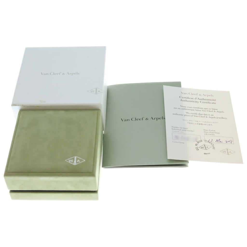 Van Cleef & Arpels(ヴァンクリーフアンドアーペル) ラッキーアルハンブラ パピヨン マザーオブパール ネックレス Au750YG 6.2g JE307117 箱・旧保 レディース