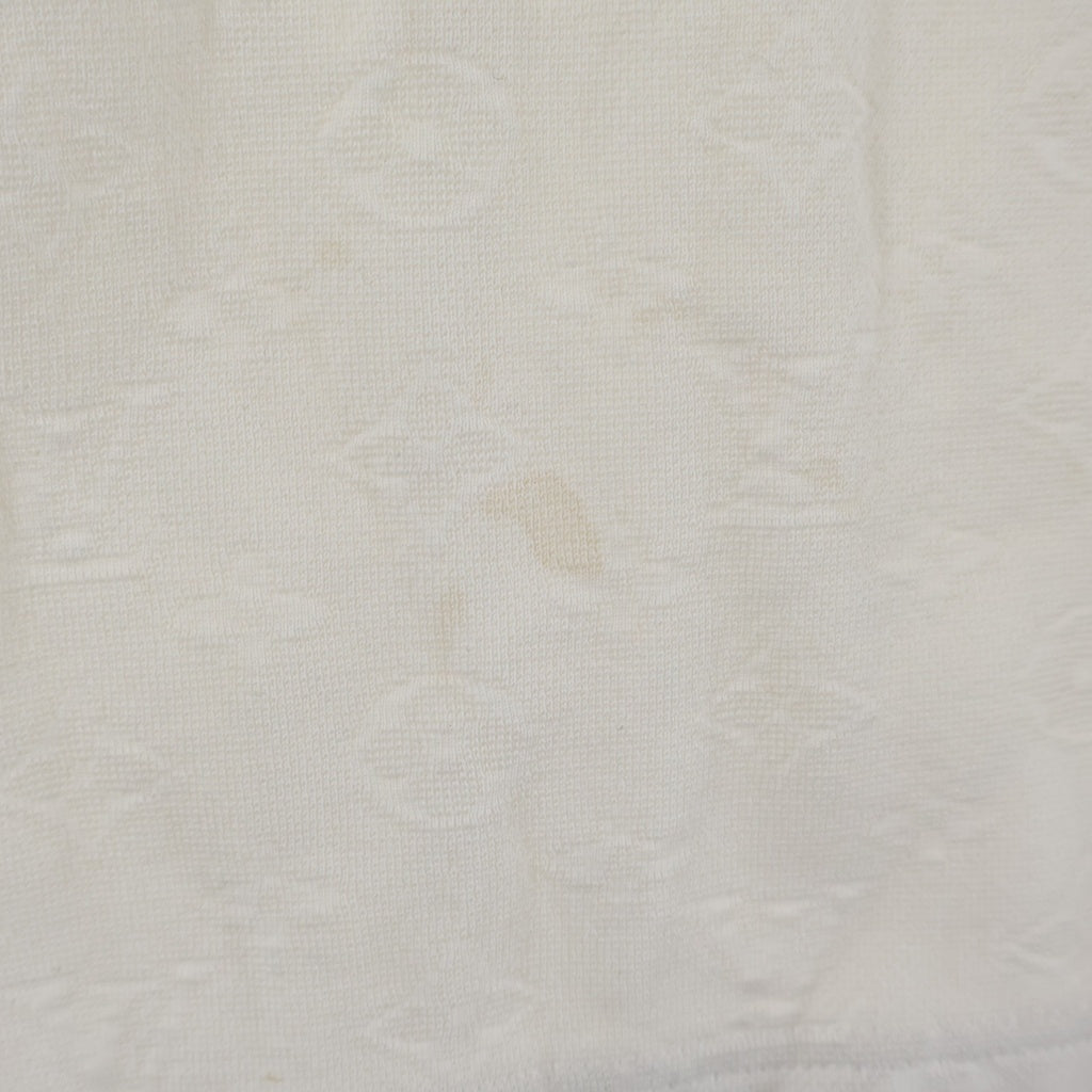 LOUIS VUITTON(ルイヴィトン) 23AW 3Dポケット モノグラム ジャガード コットン クルーネック 半袖Tシャツ カットソー ホワイト RM232Q