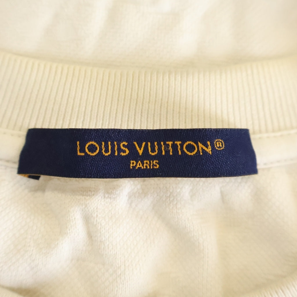 LOUIS VUITTON(ルイヴィトン) 23AW 3Dポケット モノグラム ジャガード コットン クルーネック 半袖Tシャツ カットソー ホワイト RM232Q