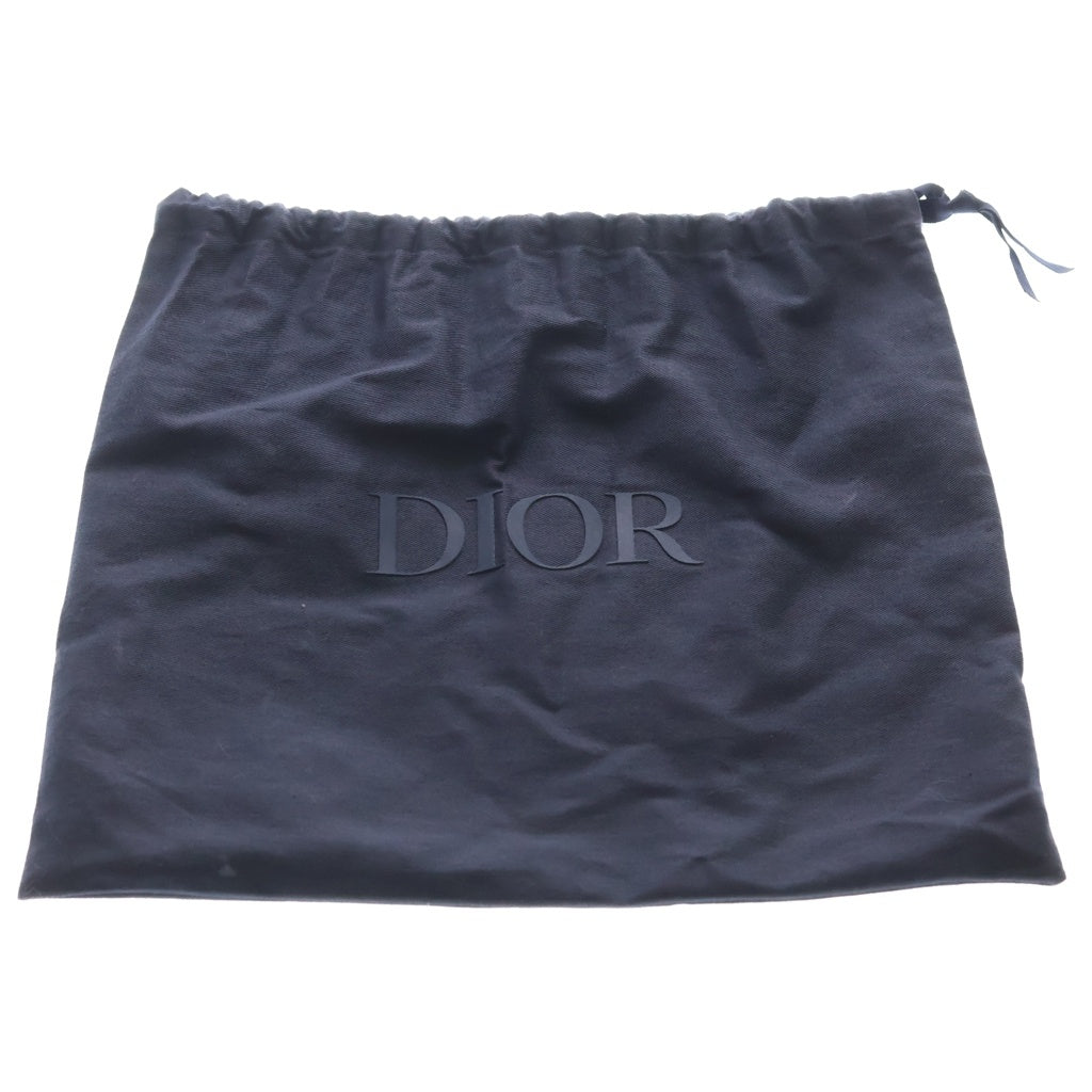 DIOR(ディオール) サドル メッセンジャー レザー ショルダーバッグ シルバー金具 ブラック レディース
