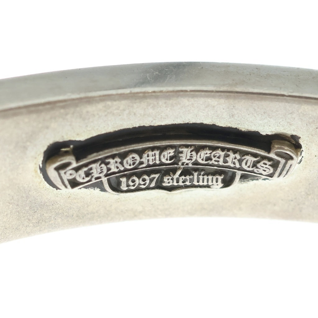CHROME HEARTS(クロムハーツ) ID FLORAL CRS フローラルクロスIDファンシーリンク ブレスレット 13LINK シルバー BCA166