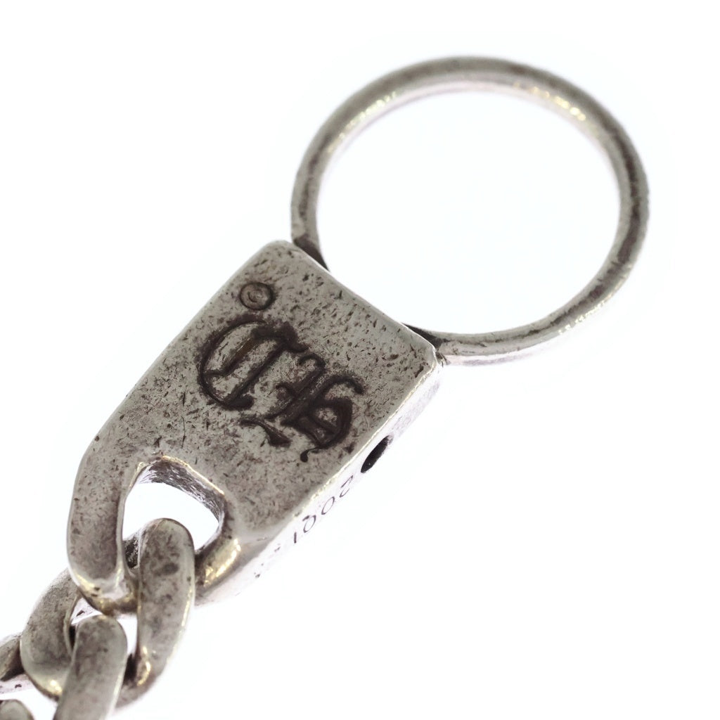 CHROME HEARTS(クロムハーツ) D TAG SML CO CRS カットアウトスモールドッグタグ キーリング オールドクラシックキーチェーン キーホルダー シルバー