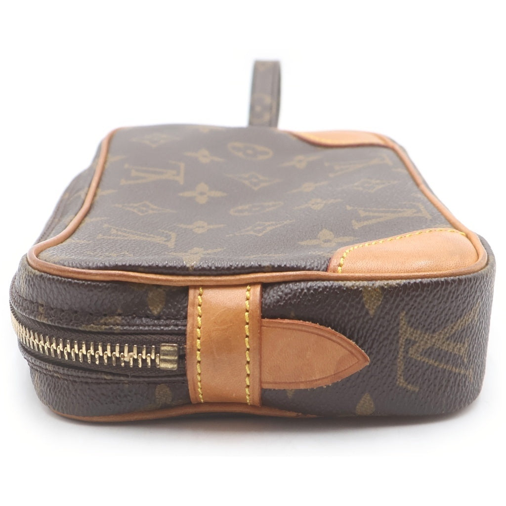 LOUIS VUITTON(ルイヴィトン) モノグラム マルリードラゴンヌ PVC レザー クラッチバッグ セカンドバッグ ポーチ ブラウン M51827