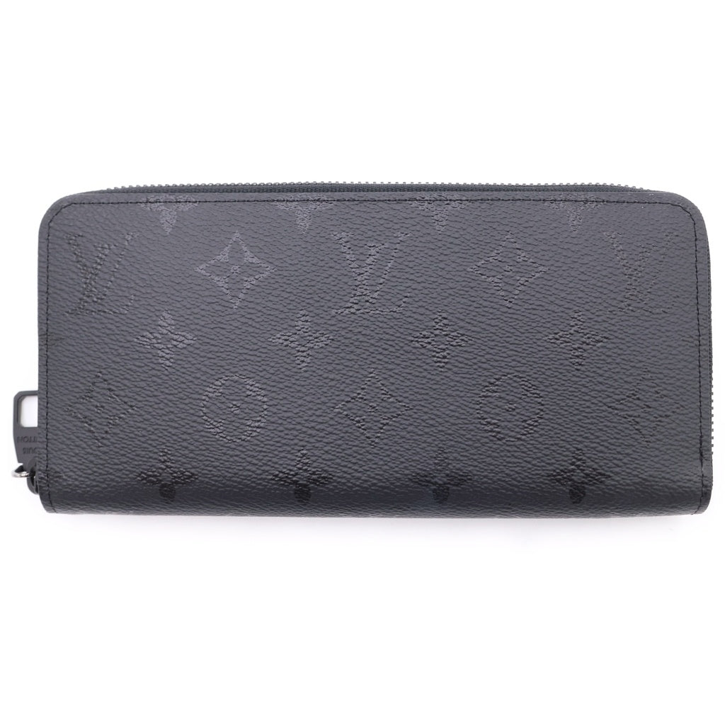 LOUIS VUITTON(ルイヴィトン) モノグラム ミッドナイト ジッピー ウォレット ホリゾンタル ノワール PVC レザー 長財布 ブラック M28048 レディース