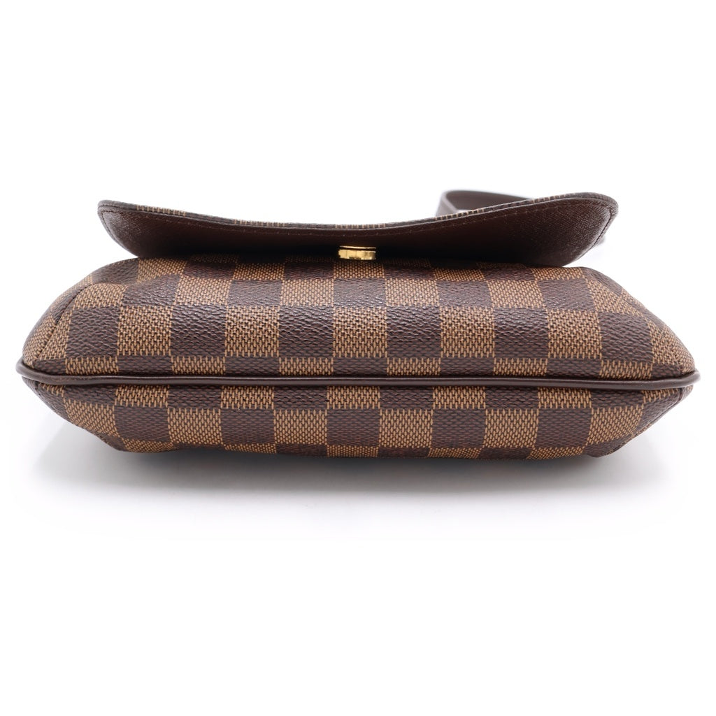 LOUIS VUITTON(ルイヴィトン) ダミエ ミュゼット サルサロング ショルダーバッグ ブラウン レザー×PVC N51300 ゴールド金具 レディース