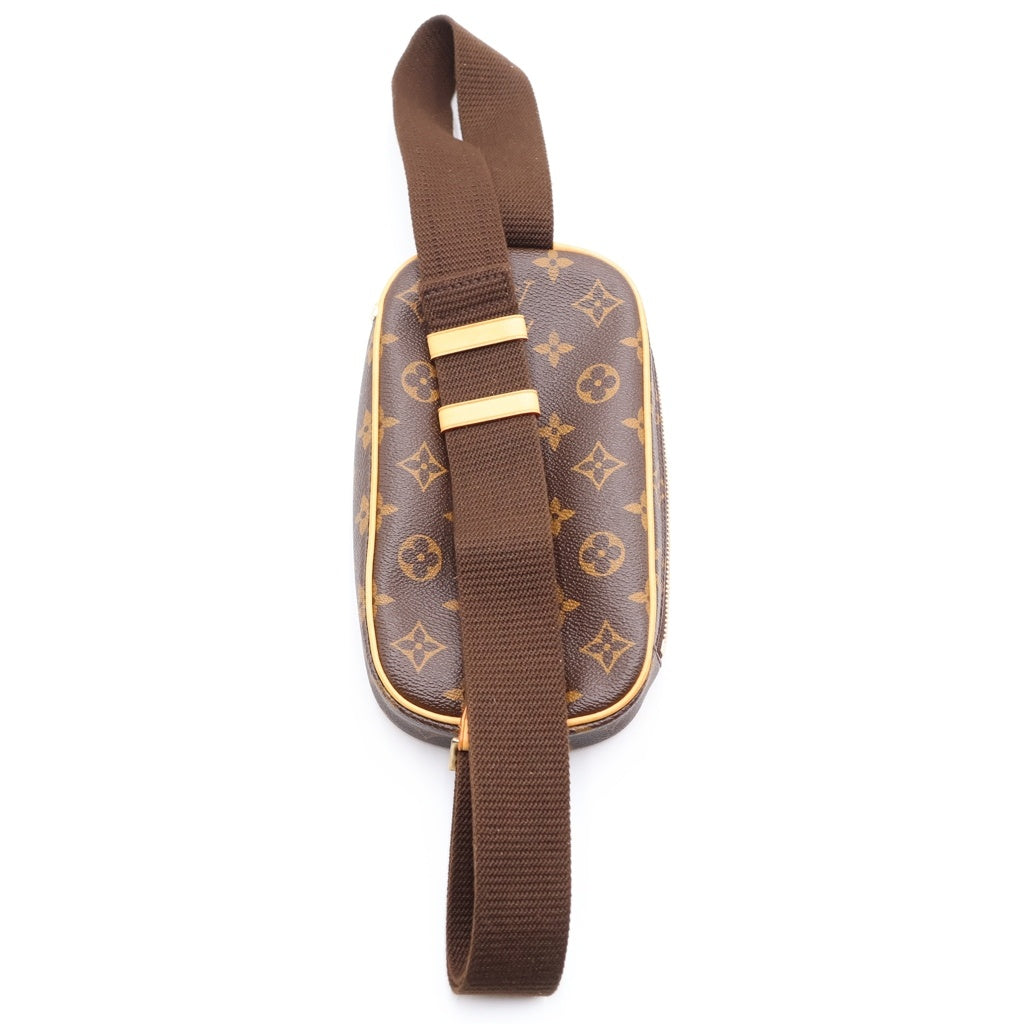 LOUIS VUITTON(ルイヴィトン) ポシェットガンジュ ウエストバッグ ボディバッグ PVC キャンバス ブラウン