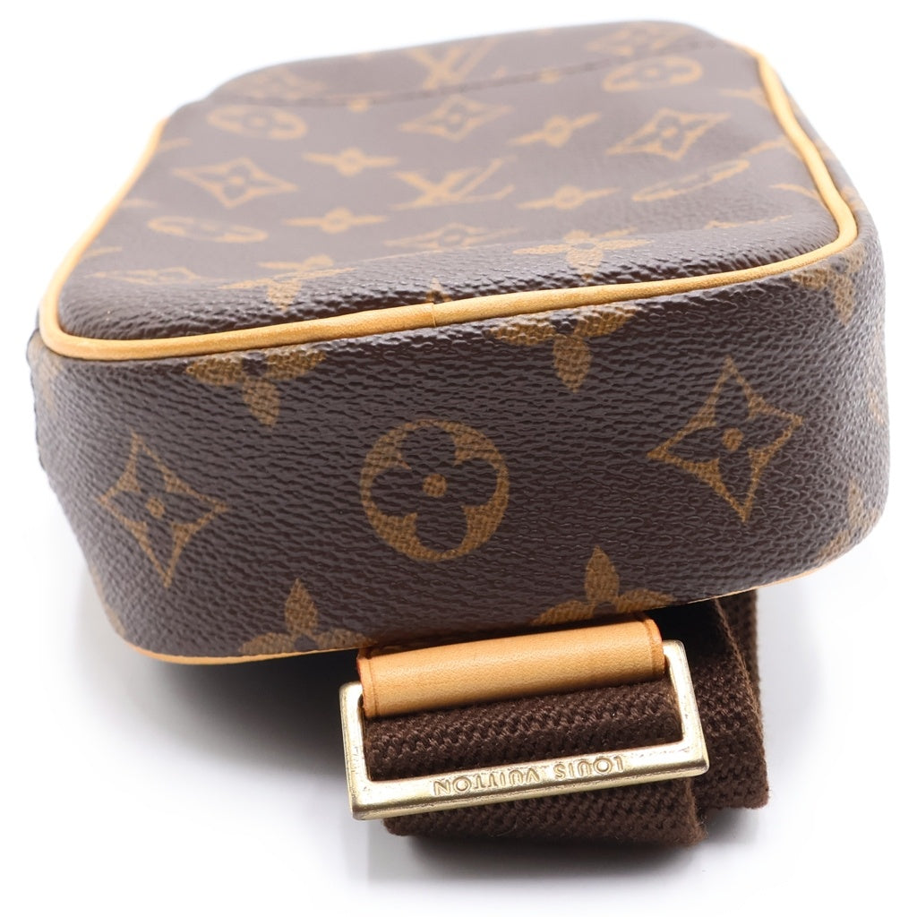 LOUIS VUITTON(ルイヴィトン) ポシェットガンジュ ウエストバッグ ボディバッグ PVC キャンバス ブラウン
