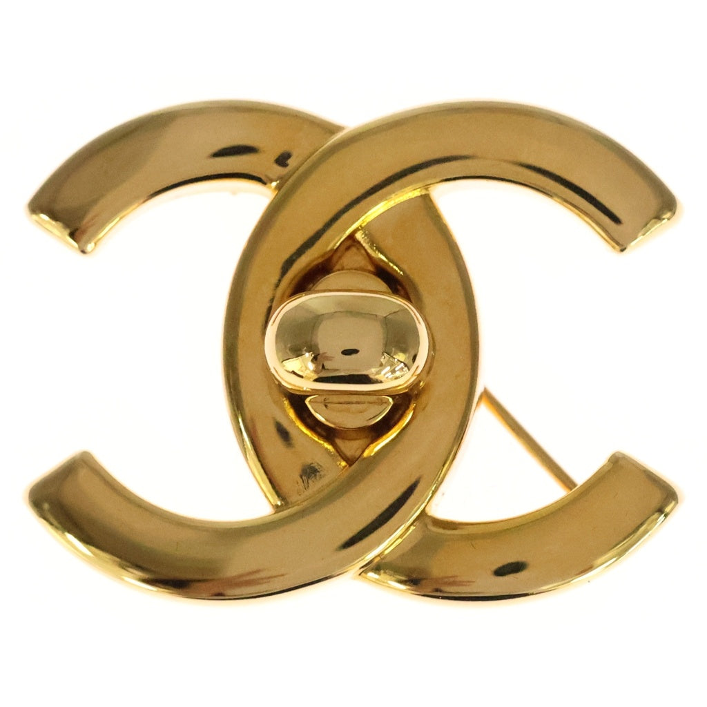 CHANEL(シャネル) ココマーク ターンロック ブローチ GP ゴールド 96P レディース