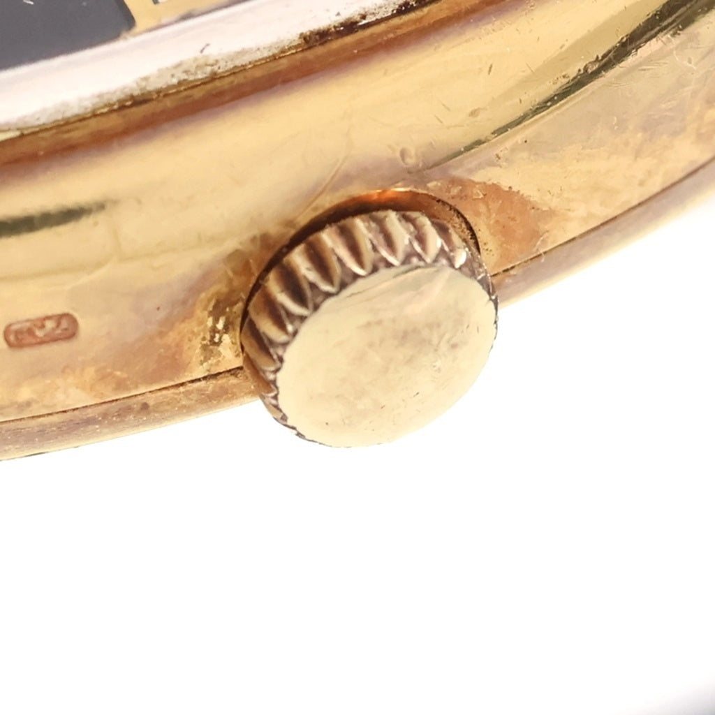 CARL F.BUCHERER(カール F.?ブヘラ) メンズ時計 クッションケース 自動巻き レザー 黒文字盤 ゴールド