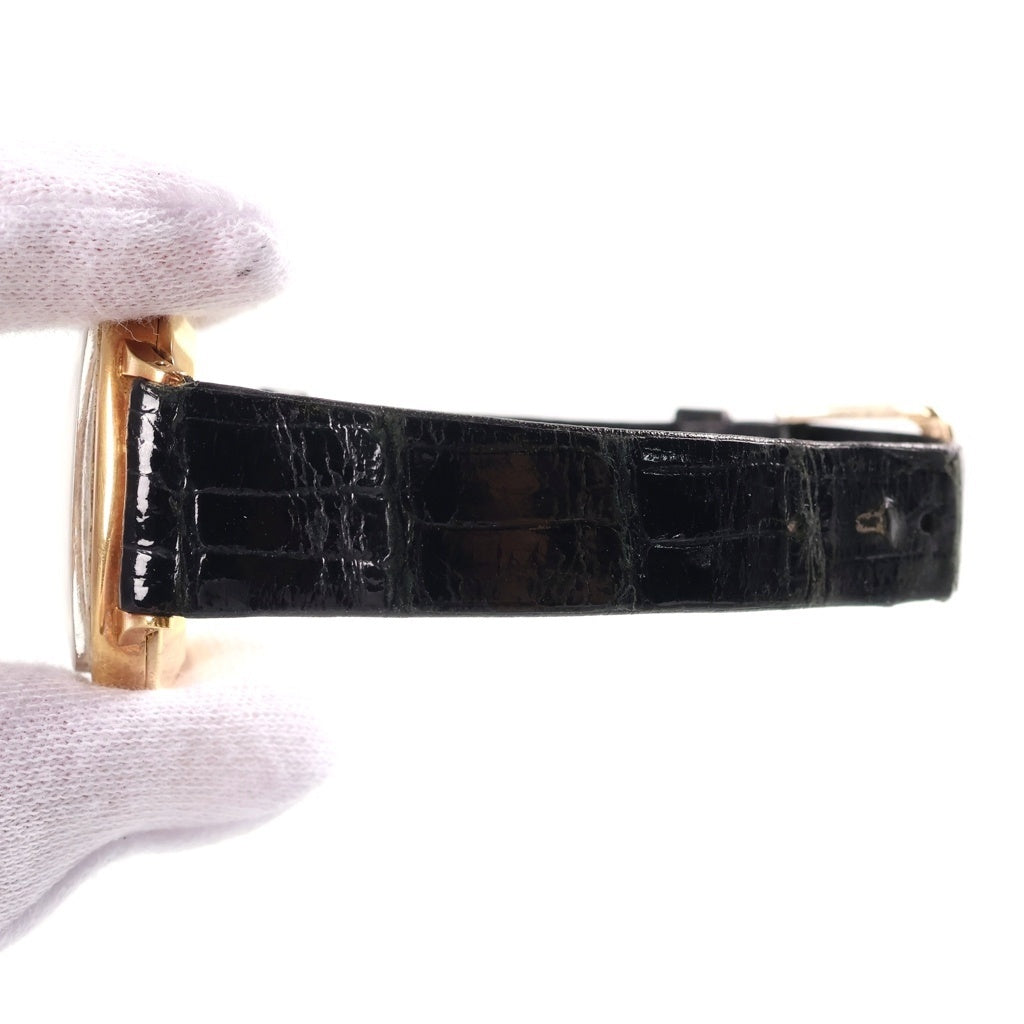 CARL F.BUCHERER(カール F.?ブヘラ) メンズ時計 クッションケース 自動巻き レザー 黒文字盤 ゴールド