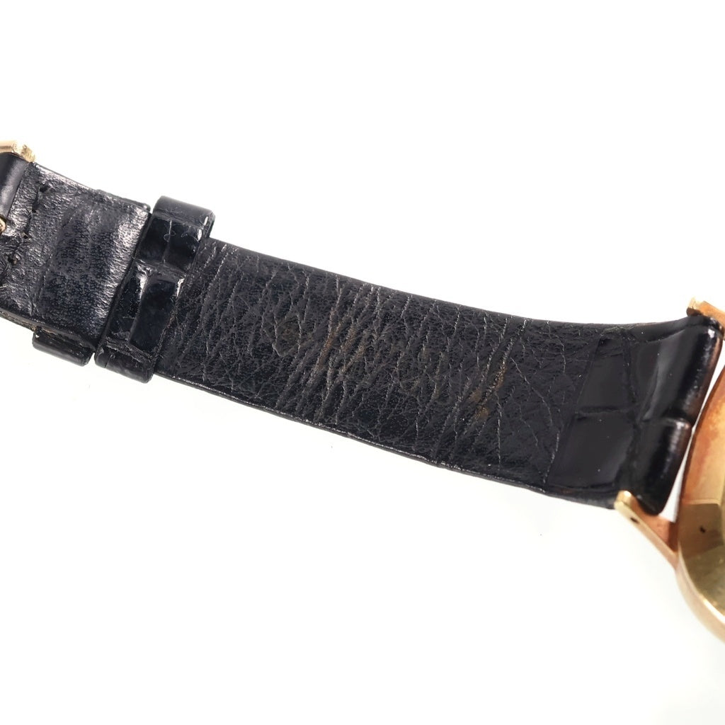 CARL F.BUCHERER(カール F.?ブヘラ) メンズ時計 クッションケース 自動巻き レザー 黒文字盤 ゴールド